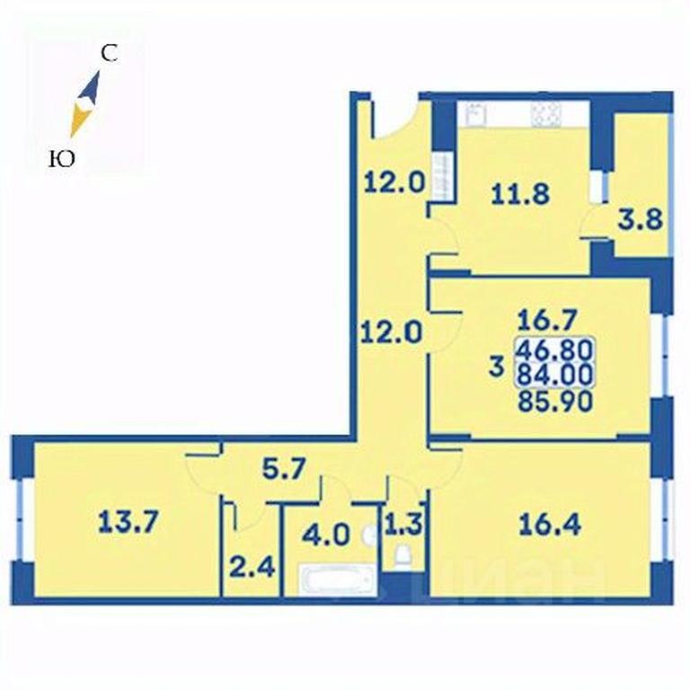 2-BD Apartment Sale, 85.9 sq. m. at Edelveys, Lugovaya ulitsa, derevnya Rogozinino, Pervomayskoye Settlement, Moscow, Russia #1 2-BD Apartment Sale, 85.9 sq. m. at Edelveys, Lugovaya ulitsa, derevnya Rogozinino, Pervomayskoye Settlement, Moscow, Russia #1
