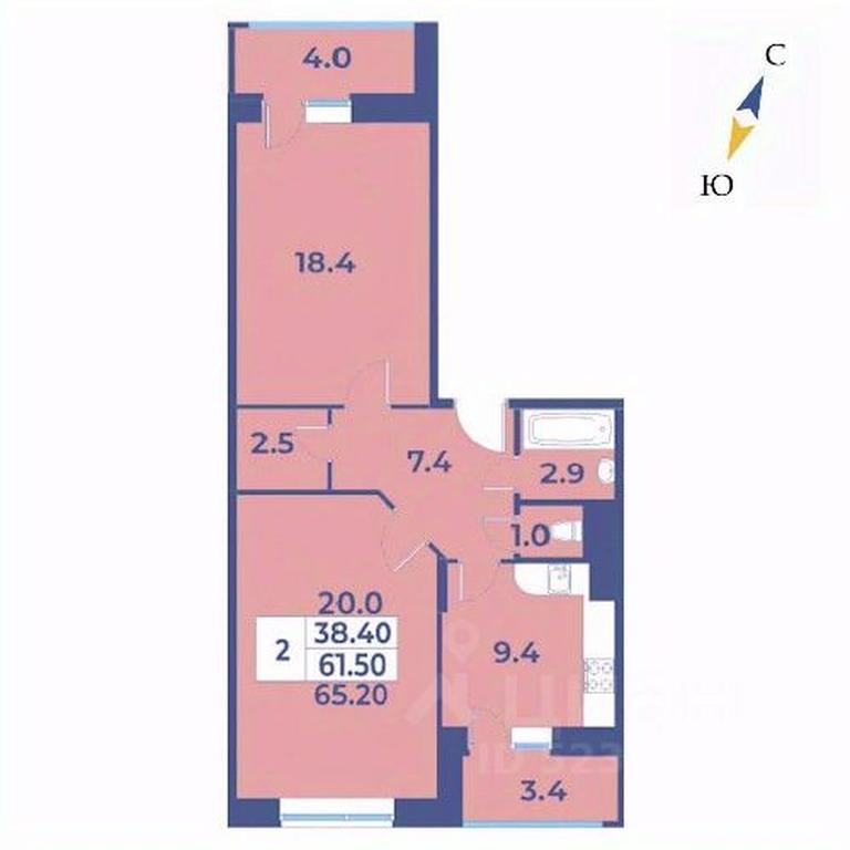 1-BD Apartment Sale, 65.2 sq. m. at Edelveys, Lugovaya ulitsa, derevnya Rogozinino, Pervomayskoye Settlement, Moscow, Russia #1