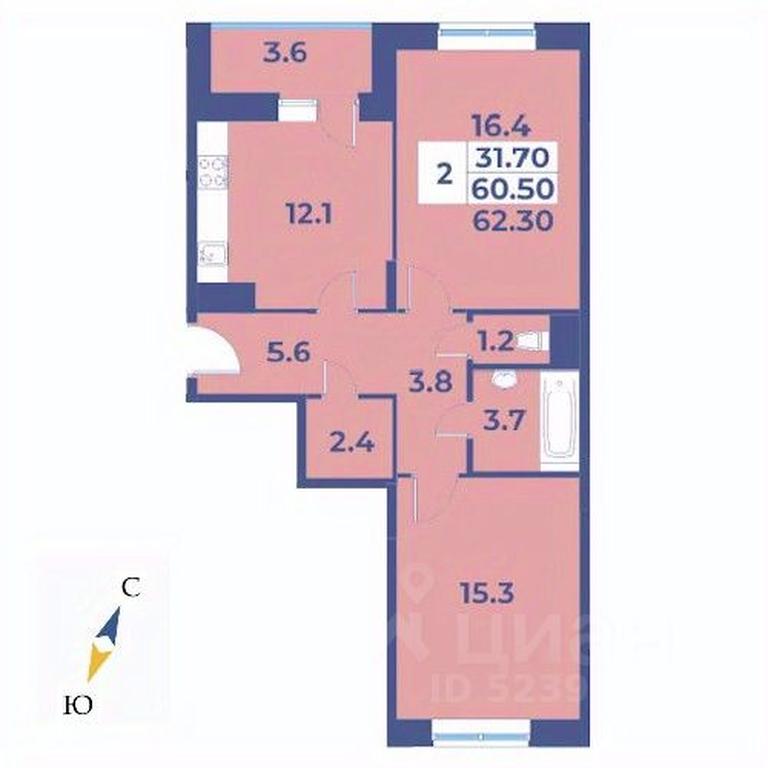1-BD Apartment Sale, 62.3 sq. m. at Edelveys, Lugovaya ulitsa, derevnya Rogozinino, Pervomayskoye Settlement, Moscow, Russia #1