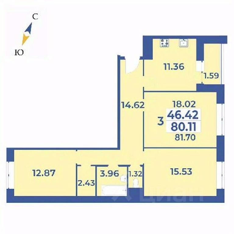 2-BD Apartment Sale, 81.7 sq. m. at Edelveys, Lugovaya ulitsa, derevnya Rogozinino, Pervomayskoye Settlement, Moscow, Russia #1 2-BD Apartment Sale, 81.7 sq. m. at Edelveys, Lugovaya ulitsa, derevnya Rogozinino, Pervomayskoye Settlement, Moscow, Russia #1