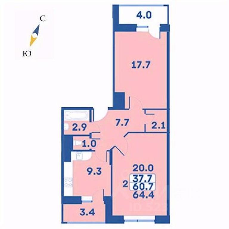 1-BD Apartment Sale, 64.4 sq. m. at Edelveys, Lugovaya ulitsa, derevnya Rogozinino, Pervomayskoye Settlement, Moscow, Russia #1 1-BD Apartment Sale, 64.4 sq. m. at Edelveys, Lugovaya ulitsa, derevnya Rogozinino, Pervomayskoye Settlement, Moscow, Russia #1