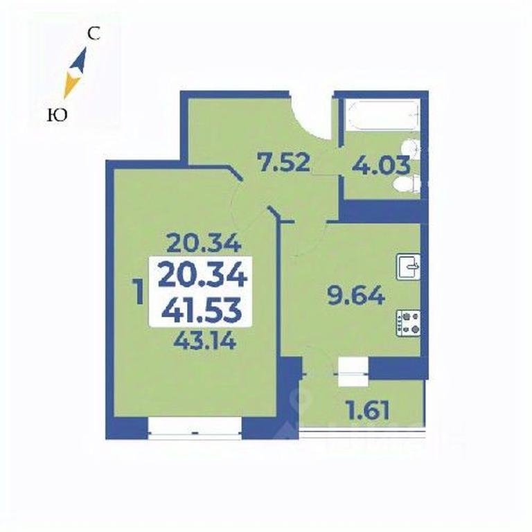 Apartment Sale, 43.14平方米 at Edelveys, Lugovaya ulitsa, derevnya Rogozinino, Pervomayskoye Settlement, Moscow, Russia #1 Apartment Sale, 43.14平方米 at Edelveys, Lugovaya ulitsa, derevnya Rogozinino, Pervomayskoye Settlement, Moscow, Russia #1