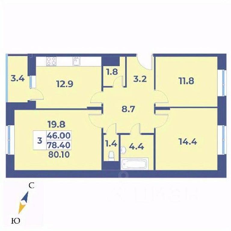 2-BD Apartment Sale, 80.1 sq. m. at Edelveys, Lugovaya ulitsa, derevnya Rogozinino, Pervomayskoye Settlement, Moscow, Russia #1 2-BD Apartment Sale, 80.1 sq. m. at Edelveys, Lugovaya ulitsa, derevnya Rogozinino, Pervomayskoye Settlement, Moscow, Russia #1