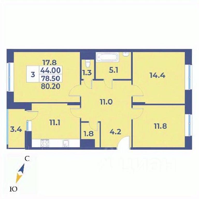 2-BD Apartment Sale, 80.2平方米 at Edelveys, Lugovaya ulitsa, derevnya Rogozinino, Pervomayskoye Settlement, Moscow, Russia #1 2-BD Apartment Sale, 80.2平方米 at Edelveys, Lugovaya ulitsa, derevnya Rogozinino, Pervomayskoye Settlement, Moscow, Russia #1