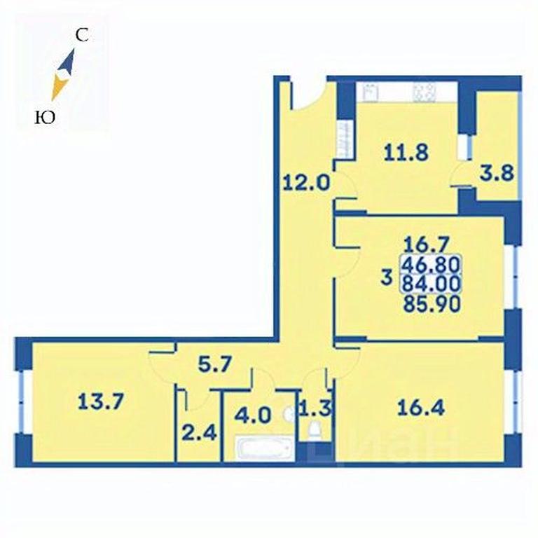 2-BD Apartment Sale, 85.9 sq. m. at Edelveys, Lugovaya ulitsa, derevnya Rogozinino, Pervomayskoye Settlement, Moscow, Russia #1 2-BD Apartment Sale, 85.9 sq. m. at Edelveys, Lugovaya ulitsa, derevnya Rogozinino, Pervomayskoye Settlement, Moscow, Russia #1