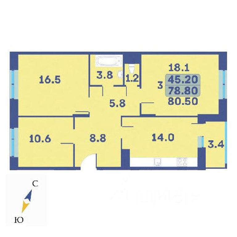 2-BD Apartment Sale, 80.5平方米 at Edelveys, Lugovaya ulitsa, derevnya Rogozinino, Pervomayskoye Settlement, Moscow, Russia #1 2-BD Apartment Sale, 80.5平方米 at Edelveys, Lugovaya ulitsa, derevnya Rogozinino, Pervomayskoye Settlement, Moscow, Russia #1