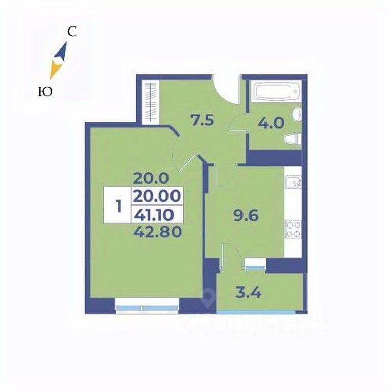 Apartment Sale, 42.8平方米 at Edelveys, Lugovaya ulitsa, derevnya Rogozinino, Pervomayskoye Settlement, Moscow, Russia #1 Apartment Sale, 42.8平方米 at Edelveys, Lugovaya ulitsa, derevnya Rogozinino, Pervomayskoye Settlement, Moscow, Russia #1