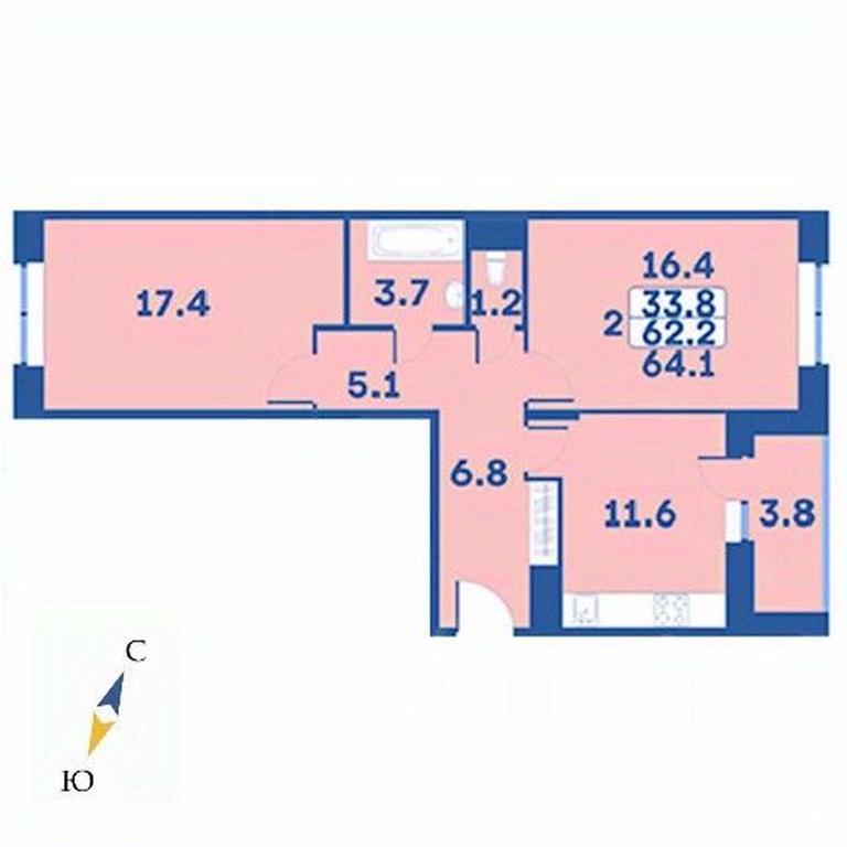 1-BD Apartment Sale, 64.1 sq. m. at Edelveys, Lugovaya ulitsa, derevnya Rogozinino, Pervomayskoye Settlement, Moscow, Russia #1 1-BD Apartment Sale, 64.1 sq. m. at Edelveys, Lugovaya ulitsa, derevnya Rogozinino, Pervomayskoye Settlement, Moscow, Russia #1