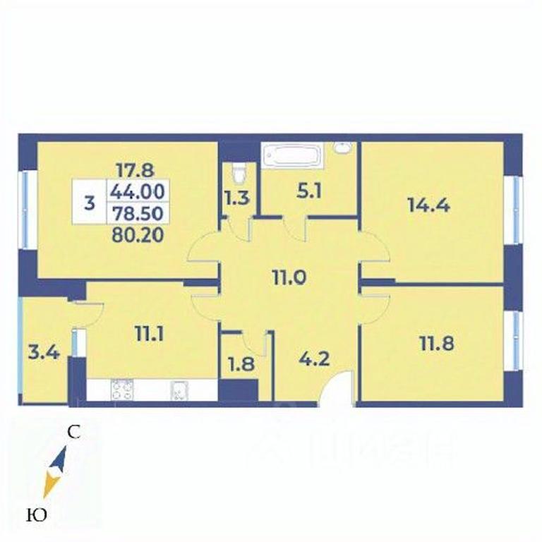 2-BD Apartment Sale, 80.2 sq. m. at Edelveys, Lugovaya ulitsa, derevnya Rogozinino, Pervomayskoye Settlement, Moscow, Russia #1 2-BD Apartment Sale, 80.2 sq. m. at Edelveys, Lugovaya ulitsa, derevnya Rogozinino, Pervomayskoye Settlement, Moscow, Russia #1