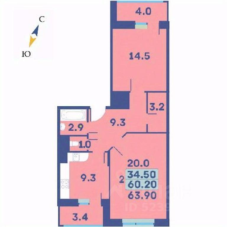 1-BD Apartment Sale, 63.9 sq. m. at Edelveys, Lugovaya ulitsa, derevnya Rogozinino, Pervomayskoye Settlement, Moscow, Russia #1 1-BD Apartment Sale, 63.9 sq. m. at Edelveys, Lugovaya ulitsa, derevnya Rogozinino, Pervomayskoye Settlement, Moscow, Russia #1