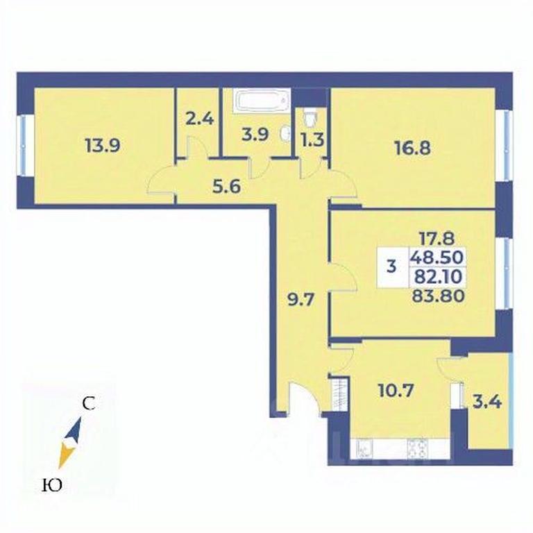 2-BD Apartment Sale, 83.8 sq. m. at Edelveys, Lugovaya ulitsa, derevnya Rogozinino, Pervomayskoye Settlement, Moscow, Russia #1 2-BD Apartment Sale, 83.8 sq. m. at Edelveys, Lugovaya ulitsa, derevnya Rogozinino, Pervomayskoye Settlement, Moscow, Russia #1