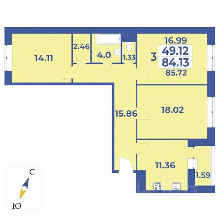 2-BD Apartment Sale, 85.72平方米 at Edelveys, Lugovaya ulitsa, derevnya Rogozinino, Pervomayskoye Settlement, Moscow, Russia #1 2-BD Apartment Sale, 85.72平方米 at Edelveys, Lugovaya ulitsa, derevnya Rogozinino, Pervomayskoye Settlement, Moscow, Russia #1