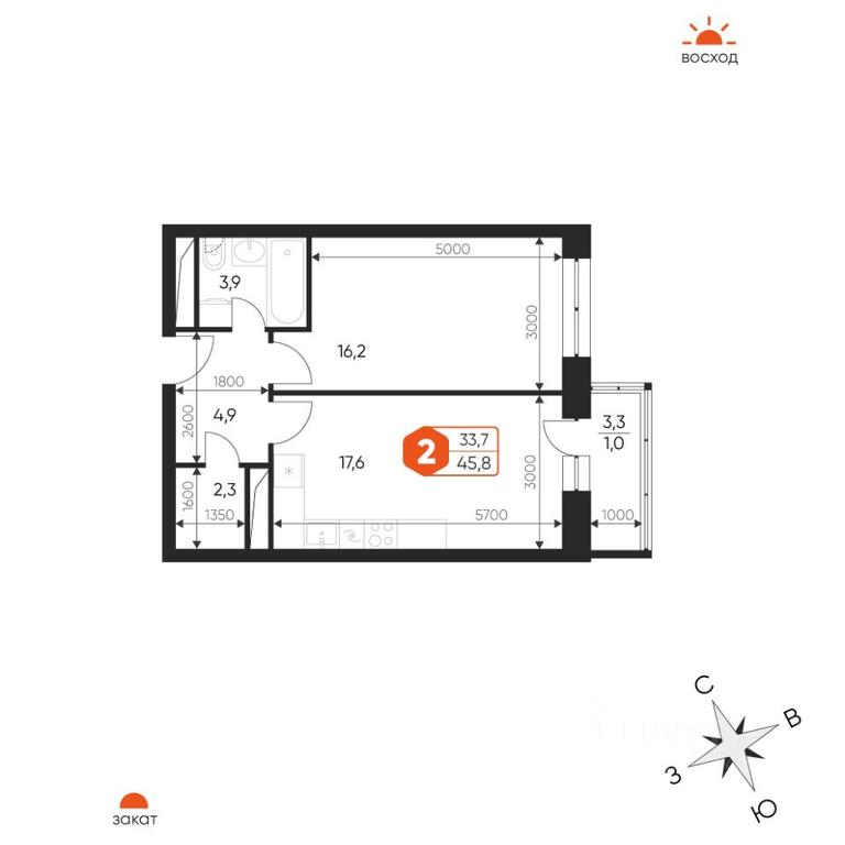 1-BD Apartment Sale, 45.8 sq. m. at Ideal, Proyektnaya ulitsa, Gagarina Microdistrict, Balashikha, Moscow Region, Russia #1 1-BD Apartment Sale, 45.8 sq. m. at Ideal, Proyektnaya ulitsa, Gagarina Microdistrict, Balashikha, Moscow Region, Russia #1