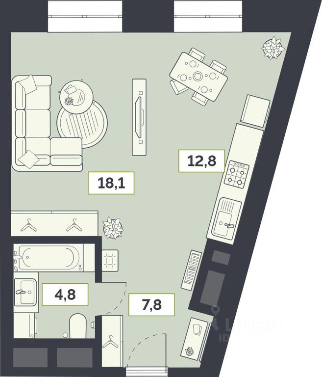 Apartment Sale, 43.5 sq. m. at Laym, Staroalekseyevskaya Street, 5А, Moscow, Russia #1 Apartment Sale, 43.5 sq. m. at Laym, Staroalekseyevskaya Street, 5А, Moscow, Russia #1