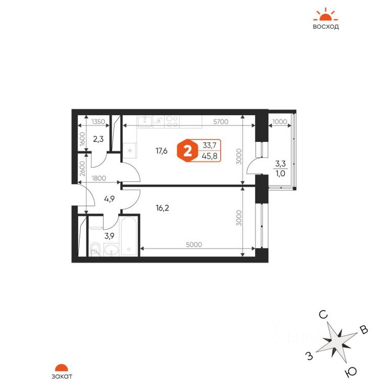 1-BD Apartment Sale, 45.8 sq. m. at Ideal, Proyektnaya ulitsa, Gagarina Microdistrict, Balashikha, Moscow Region, Russia #1 1-BD Apartment Sale, 45.8 sq. m. at Ideal, Proyektnaya ulitsa, Gagarina Microdistrict, Balashikha, Moscow Region, Russia #1