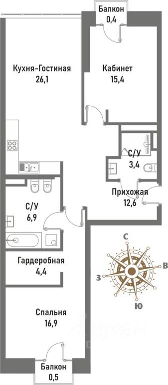 2-BD Apartment Sale, 89.6 sq. m. at Renessans, Rubtsovsko-Dvortsovaya Street, Moscow, Russia #1 2-BD Apartment Sale, 89.6 sq. m. at Renessans, Rubtsovsko-Dvortsovaya Street, Moscow, Russia #1
