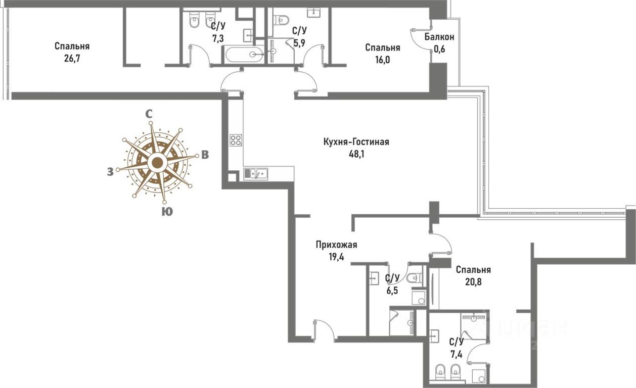 3-BD Apartment Sale, 160.1平方米 at Renessans, Rubtsovsko-Dvortsovaya Street, Moscow, Russia #1 3-BD Apartment Sale, 160.1平方米 at Renessans, Rubtsovsko-Dvortsovaya Street, Moscow, Russia #1