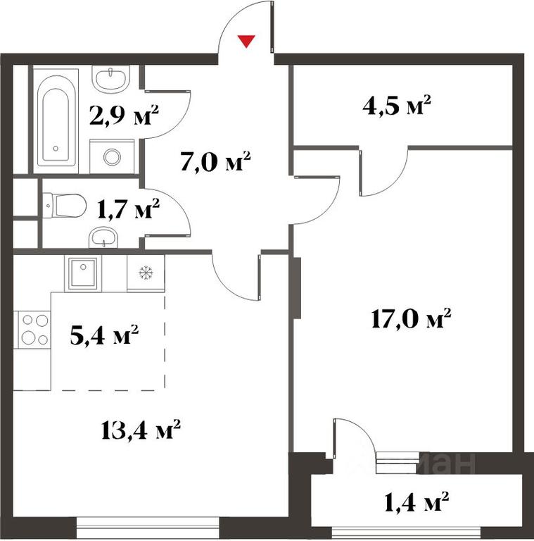 1-BD Apartment Sale, 52.1 sq. m. at 8 klenov, Novaya Moskovskaya ulitsa, Opalikha Microdistrict, Krasnogorsk, Moscow Region, Russia #1 1-BD Apartment Sale, 52.1 sq. m. at 8 klenov, Novaya Moskovskaya ulitsa, Opalikha Microdistrict, Krasnogorsk, Moscow Region, Russia #1