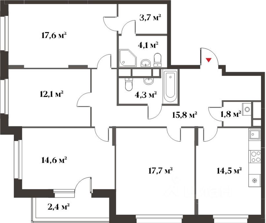 1-BD Apartment Sale, 51.9平方米 at 8 klenov, Novaya Moskovskaya ulitsa, Opalikha Microdistrict, Krasnogorsk, Moscow Region, Russia #1 1-BD Apartment Sale, 51.9平方米 at 8 klenov, Novaya Moskovskaya ulitsa, Opalikha Microdistrict, Krasnogorsk, Moscow Region, Russia #1