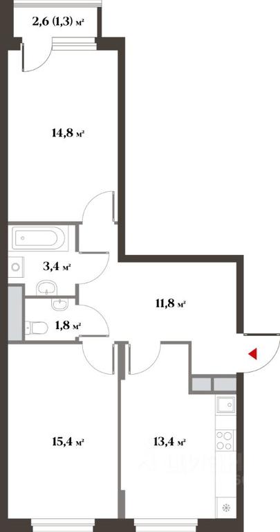 1-BD Apartment Sale, 61.4平方米 at 8 klenov, Novaya Moskovskaya ulitsa, Opalikha Microdistrict, Krasnogorsk, Moscow Region, Russia #1 1-BD Apartment Sale, 61.4平方米 at 8 klenov, Novaya Moskovskaya ulitsa, Opalikha Microdistrict, Krasnogorsk, Moscow Region, Russia #1