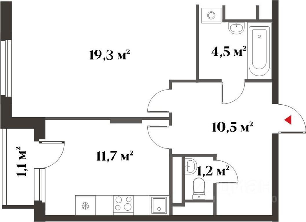 Apartment Sale, 47.2平方米 at 8 klenov, Novaya Moskovskaya ulitsa, Opalikha Microdistrict, Krasnogorsk, Moscow Region, Russia #2 Apartment Sale, 47.2平方米 at 8 klenov, Novaya Moskovskaya ulitsa, Opalikha Microdistrict, Krasnogorsk, Moscow Region, Russia #2