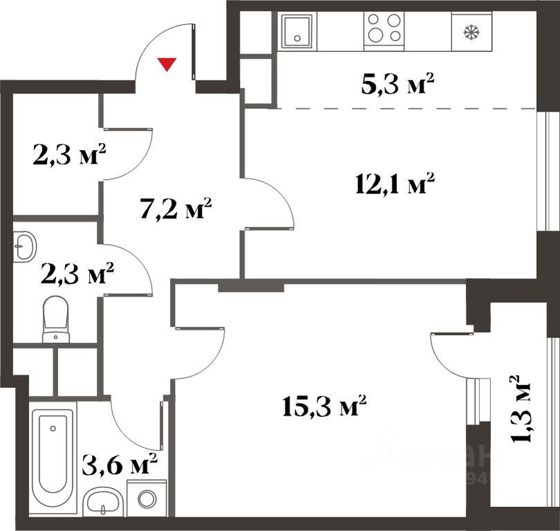 1-BD Apartment Sale, 48.4平方米 at 8 klenov, Novaya Moskovskaya ulitsa, Opalikha Microdistrict, Krasnogorsk, Moscow Region, Russia #2 1-BD Apartment Sale, 48.4平方米 at 8 klenov, Novaya Moskovskaya ulitsa, Opalikha Microdistrict, Krasnogorsk, Moscow Region, Russia #2