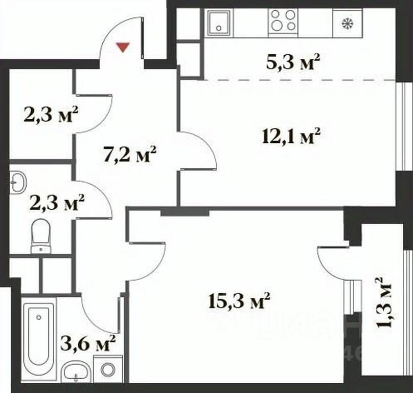 1-BD Apartment Sale, 48.4平方米 at 8 klenov, Novaya Moskovskaya ulitsa, Opalikha Microdistrict, Krasnogorsk, Moscow Region, Russia #1 1-BD Apartment Sale, 48.4平方米 at 8 klenov, Novaya Moskovskaya ulitsa, Opalikha Microdistrict, Krasnogorsk, Moscow Region, Russia #1