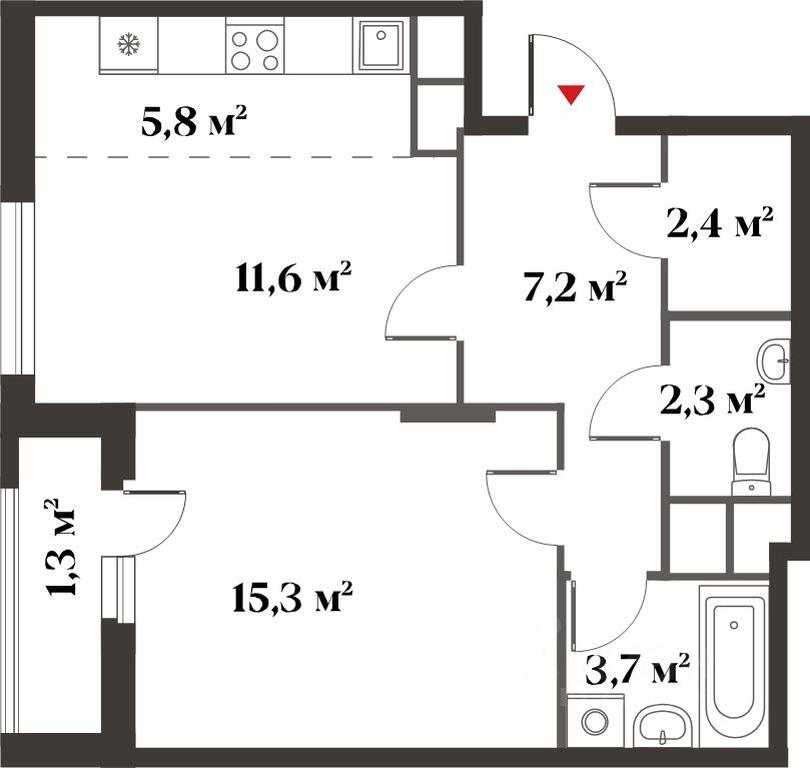 1-BD Apartment Sale, 48.4 sq. m. at 8 klenov, Novaya Moskovskaya ulitsa, Opalikha Microdistrict, Krasnogorsk, Moscow Region, Russia #2 1-BD Apartment Sale, 48.4 sq. m. at 8 klenov, Novaya Moskovskaya ulitsa, Opalikha Microdistrict, Krasnogorsk, Moscow Region, Russia #2