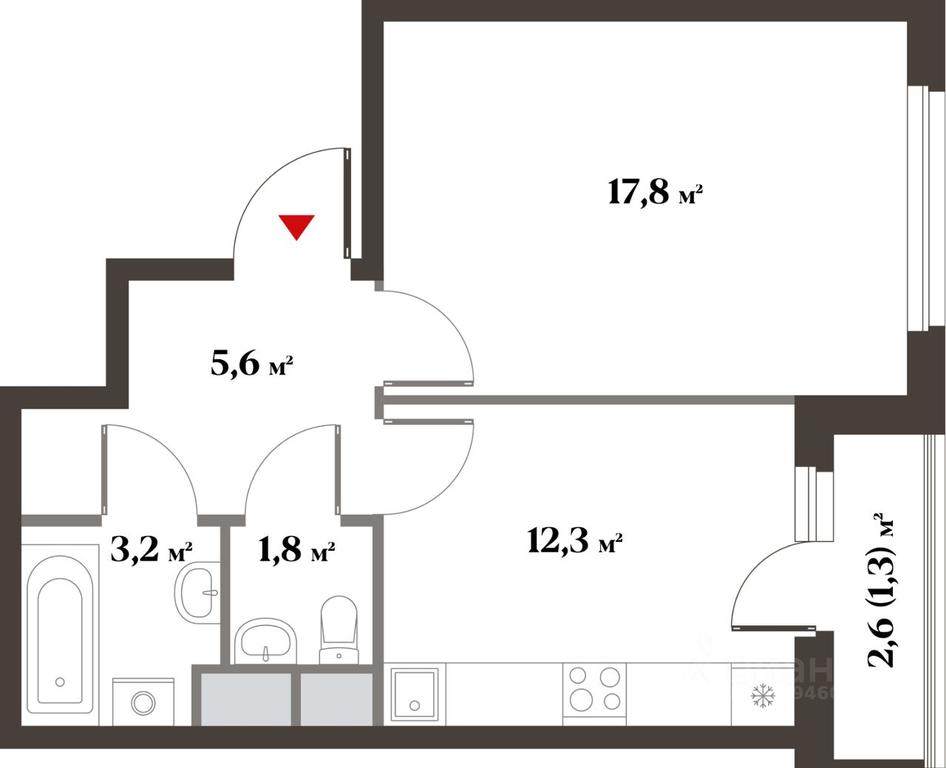 Apartment Sale, 39.7平方米 at 8 klenov, Novaya Moskovskaya ulitsa, Opalikha Microdistrict, Krasnogorsk, Moscow Region, Russia #1 Apartment Sale, 39.7平方米 at 8 klenov, Novaya Moskovskaya ulitsa, Opalikha Microdistrict, Krasnogorsk, Moscow Region, Russia #1