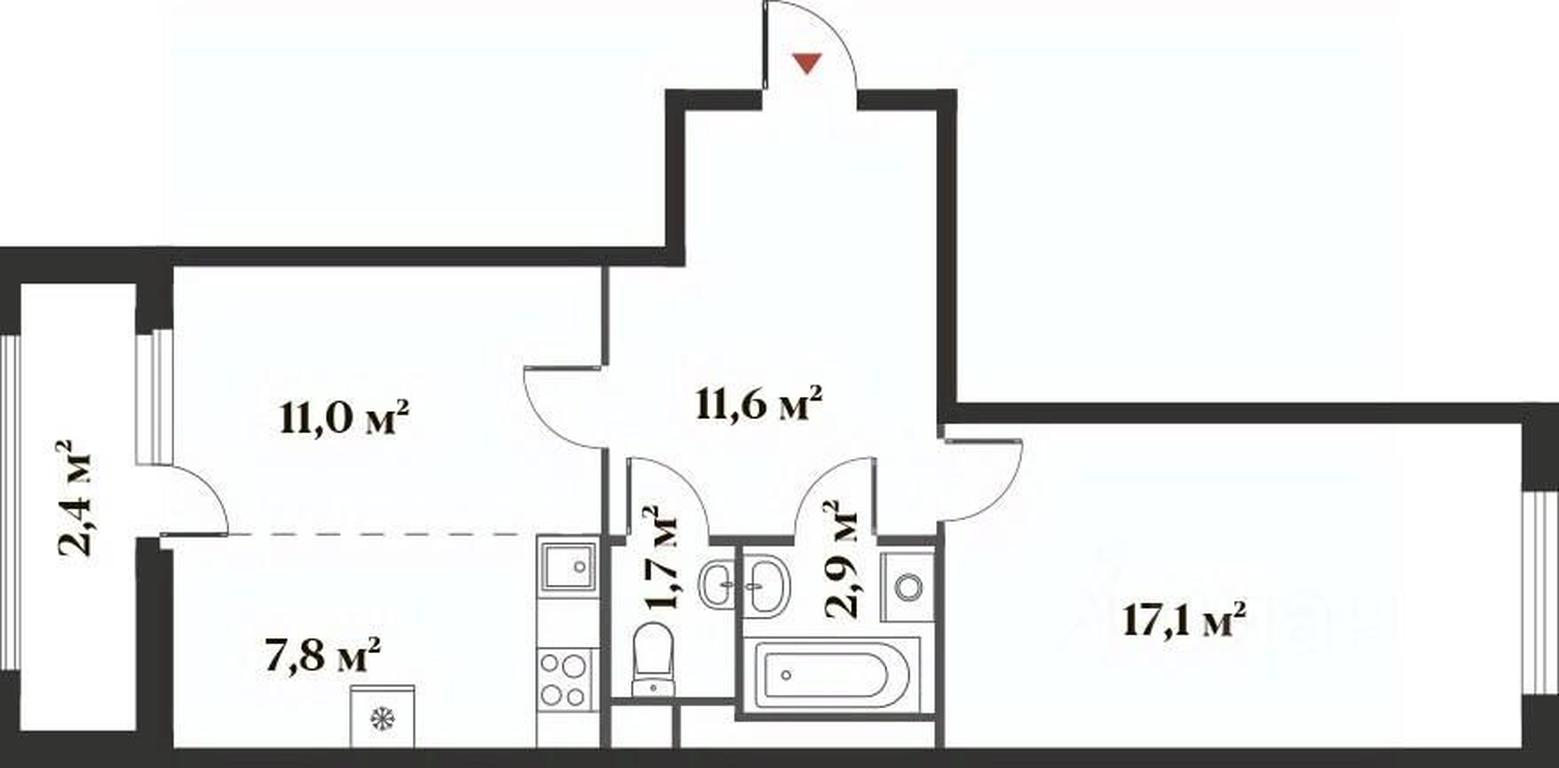 1-BD Apartment Sale, 52.2 sq. m. at 8 klenov, Novaya Moskovskaya ulitsa, Opalikha Microdistrict, Krasnogorsk, Moscow Region, Russia #1