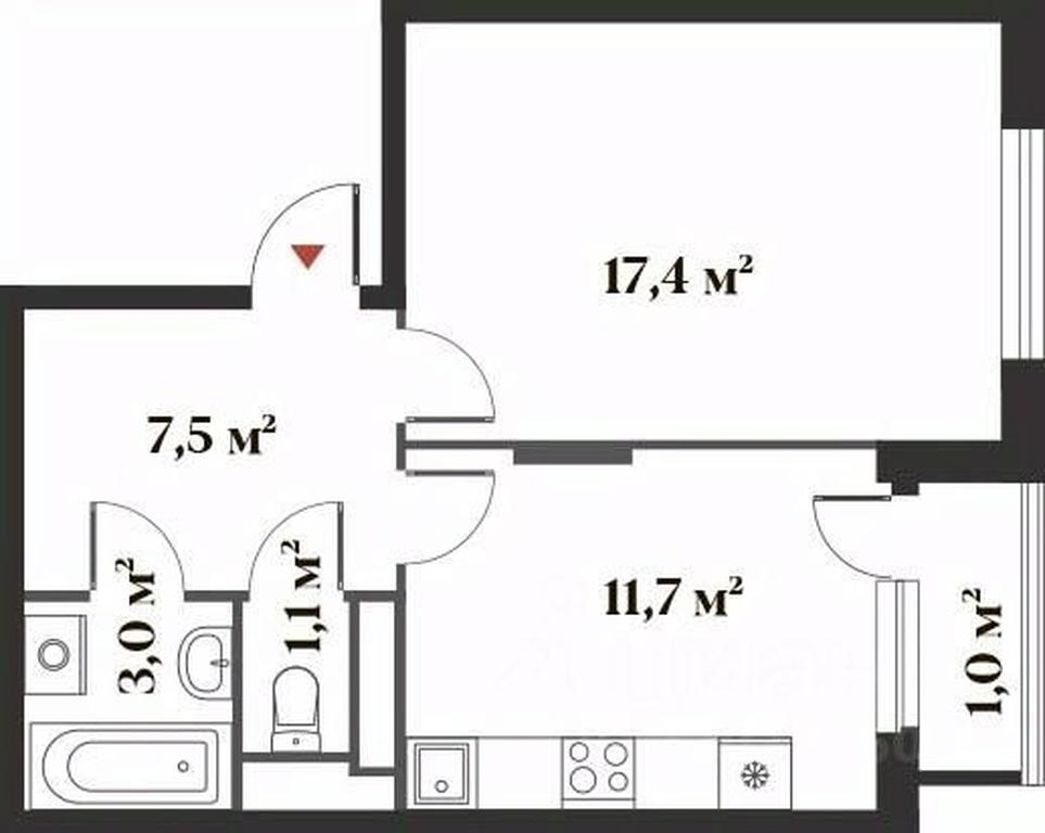 Apartment Sale, 40.7平方米 at 8 klenov, Novaya Moskovskaya ulitsa, Opalikha Microdistrict, Krasnogorsk, Moscow Region, Russia #1