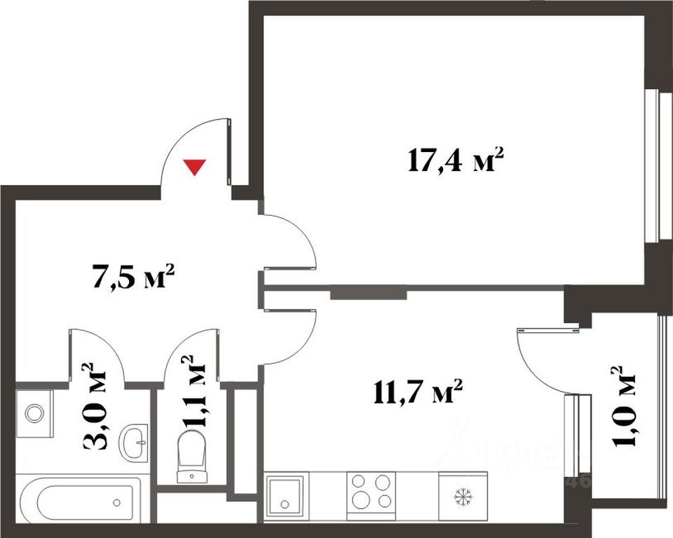 Apartment Sale, 40.7 sq. m. at 8 klenov, Novaya Moskovskaya ulitsa, Opalikha Microdistrict, Krasnogorsk, Moscow Region, Russia #2 Apartment Sale, 40.7 sq. m. at 8 klenov, Novaya Moskovskaya ulitsa, Opalikha Microdistrict, Krasnogorsk, Moscow Region, Russia #2
