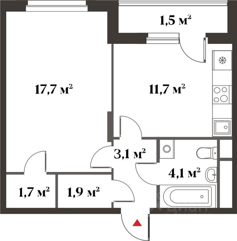 Apartment Sale, 40.2平方米 at 8 klenov, Novaya Moskovskaya ulitsa, Opalikha Microdistrict, Krasnogorsk, Moscow Region, Russia #1 Apartment Sale, 40.2平方米 at 8 klenov, Novaya Moskovskaya ulitsa, Opalikha Microdistrict, Krasnogorsk, Moscow Region, Russia #1