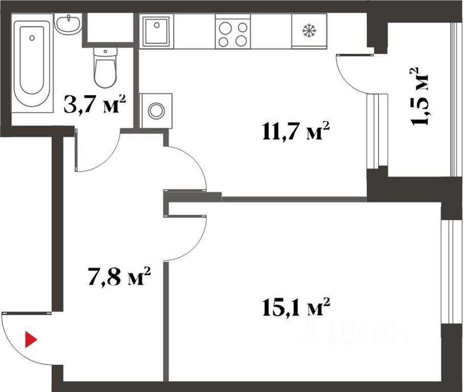 Apartment Sale, 38.4 sq. m. at 8 klenov, Novaya Moskovskaya ulitsa, Opalikha Microdistrict, Krasnogorsk, Moscow Region, Russia #2