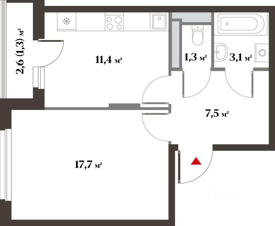 Apartment Sale, 40.9平方米 at 8 klenov, Novaya Moskovskaya ulitsa, Opalikha Microdistrict, Krasnogorsk, Moscow Region, Russia #1