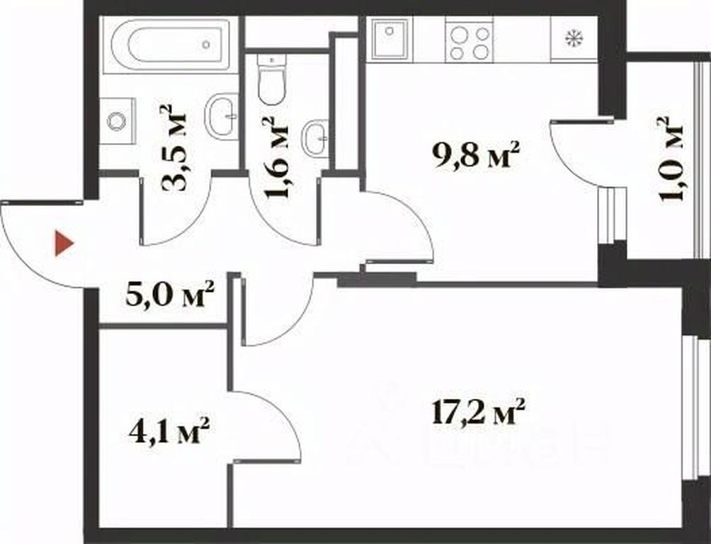 Apartment Sale, 40.3平方米 at 8 klenov, Novaya Moskovskaya ulitsa, Opalikha Microdistrict, Krasnogorsk, Moscow Region, Russia #1