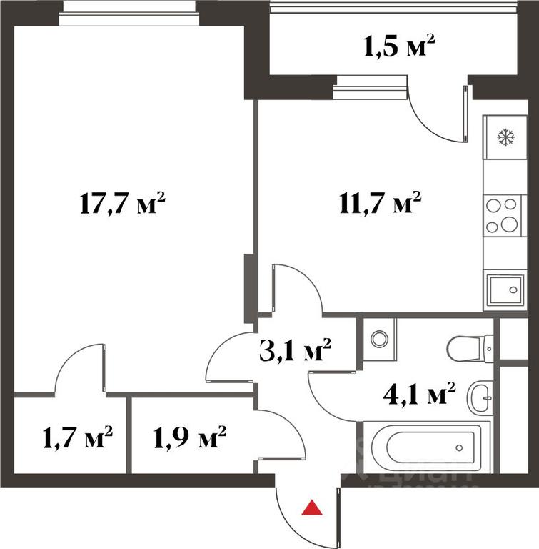 Apartment Sale, 40.3平方米 at 8 klenov, Novaya Moskovskaya ulitsa, Opalikha Microdistrict, Krasnogorsk, Moscow Region, Russia #1 Apartment Sale, 40.3平方米 at 8 klenov, Novaya Moskovskaya ulitsa, Opalikha Microdistrict, Krasnogorsk, Moscow Region, Russia #1