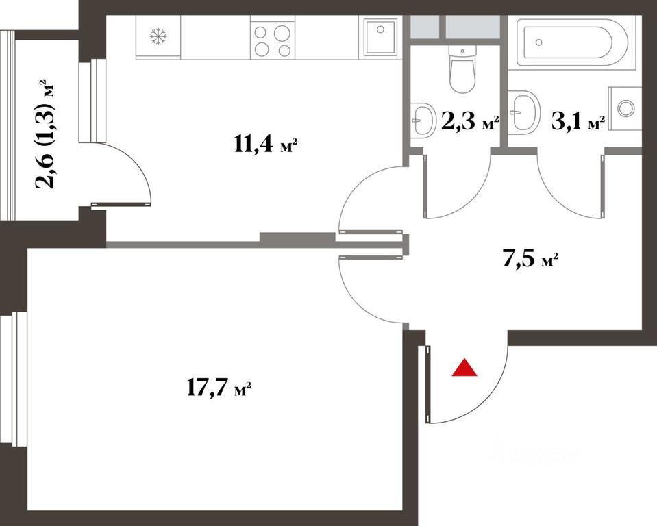 Продажа квартиры, 41,4 м² в ЖК «8 кленов», Новая Московская улица, микрорайон Опалиха, Красногорск, Московская область, Россия #1 Продажа квартиры, 41,4 м² в ЖК «8 кленов», Новая Московская улица, микрорайон Опалиха, Красногорск, Московская область, Россия #1