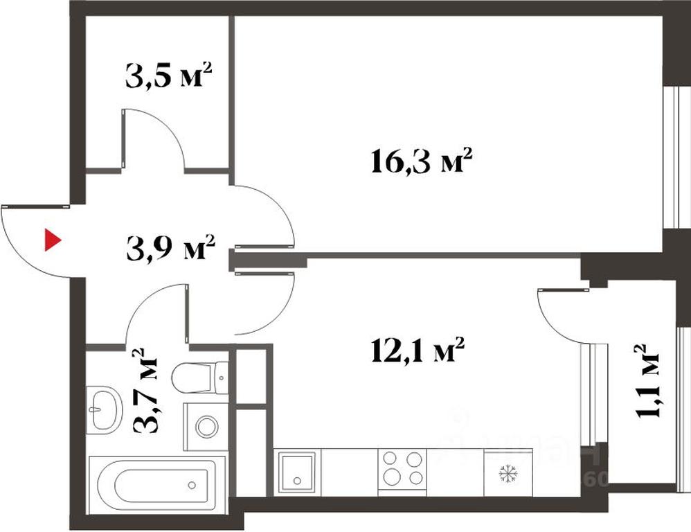 Apartment Sale, 39.4 sq. m. at 8 klenov, Novaya Moskovskaya ulitsa, Opalikha Microdistrict, Krasnogorsk, Moscow Region, Russia #2 Apartment Sale, 39.4 sq. m. at 8 klenov, Novaya Moskovskaya ulitsa, Opalikha Microdistrict, Krasnogorsk, Moscow Region, Russia #2