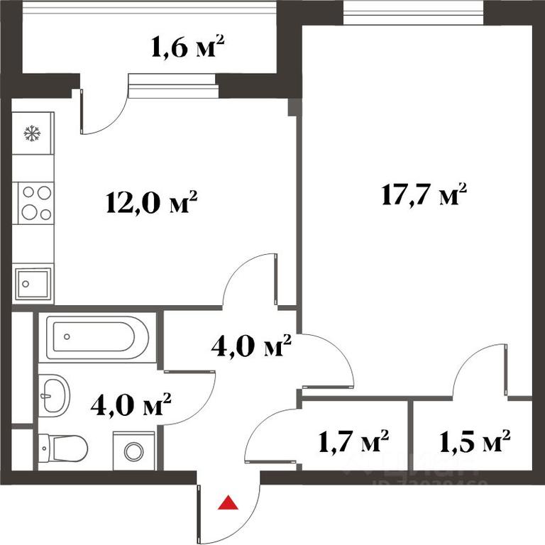 Apartment Sale, 40.9平方米 at 8 klenov, Novaya Moskovskaya ulitsa, Opalikha Microdistrict, Krasnogorsk, Moscow Region, Russia #2 Apartment Sale, 40.9平方米 at 8 klenov, Novaya Moskovskaya ulitsa, Opalikha Microdistrict, Krasnogorsk, Moscow Region, Russia #2