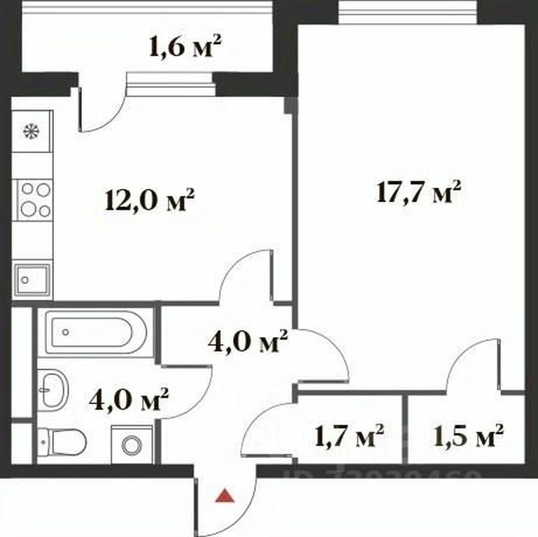 Apartment Sale, 40.9平方米 at 8 klenov, Novaya Moskovskaya ulitsa, Opalikha Microdistrict, Krasnogorsk, Moscow Region, Russia #1 Apartment Sale, 40.9平方米 at 8 klenov, Novaya Moskovskaya ulitsa, Opalikha Microdistrict, Krasnogorsk, Moscow Region, Russia #1