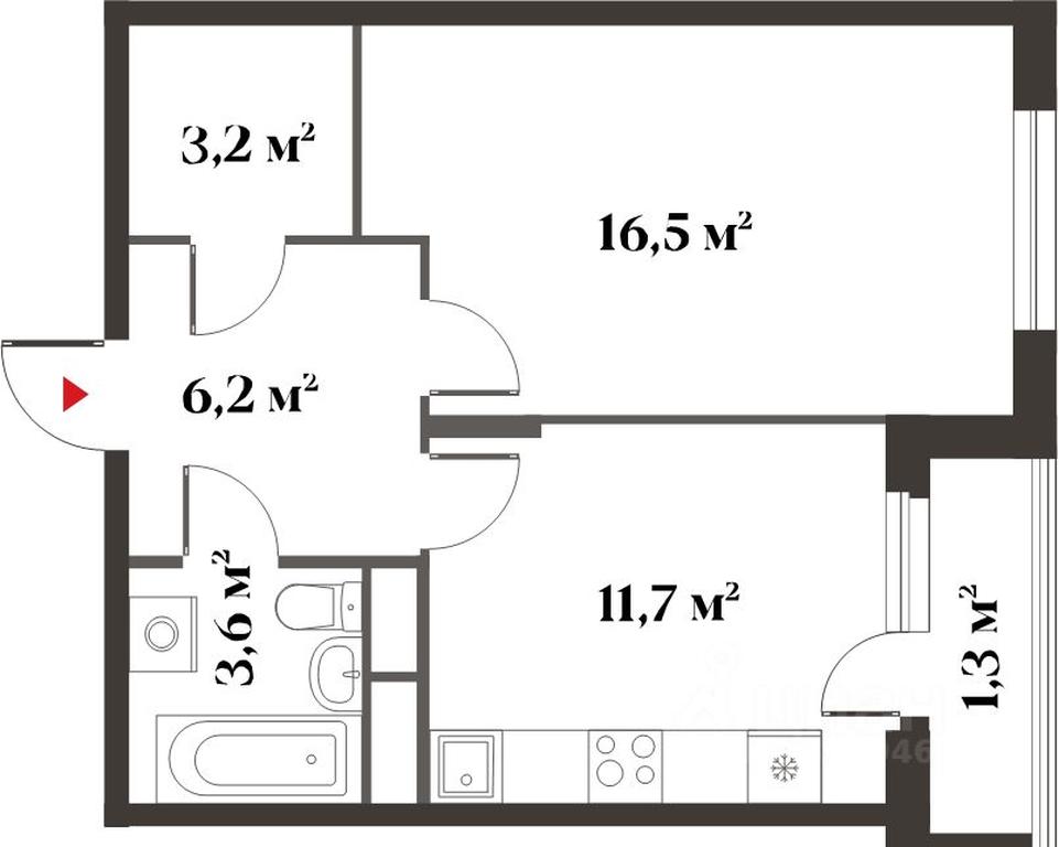 Apartment Sale, 41.1平方米 at 8 klenov, Novaya Moskovskaya ulitsa, Opalikha Microdistrict, Krasnogorsk, Moscow Region, Russia #2