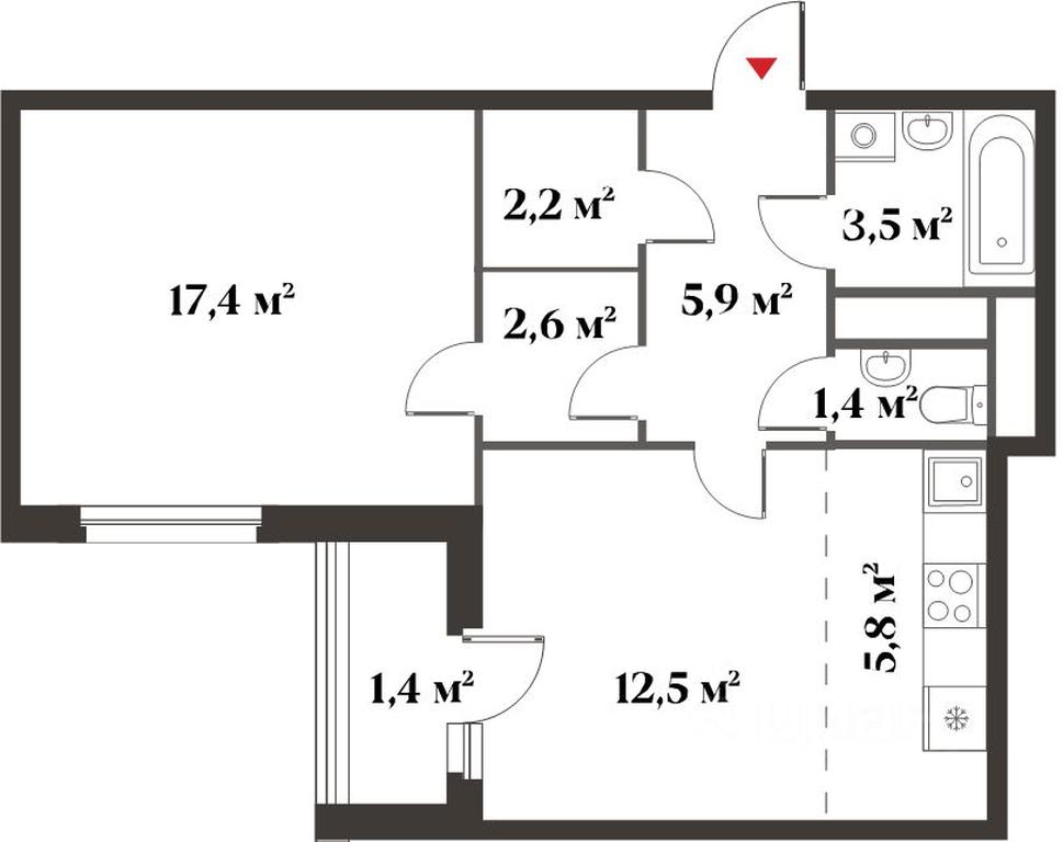 1-BD Apartment Sale, 51.3平方米 at 8 klenov, Novaya Moskovskaya ulitsa, Opalikha Microdistrict, Krasnogorsk, Moscow Region, Russia #1 1-BD Apartment Sale, 51.3平方米 at 8 klenov, Novaya Moskovskaya ulitsa, Opalikha Microdistrict, Krasnogorsk, Moscow Region, Russia #1
