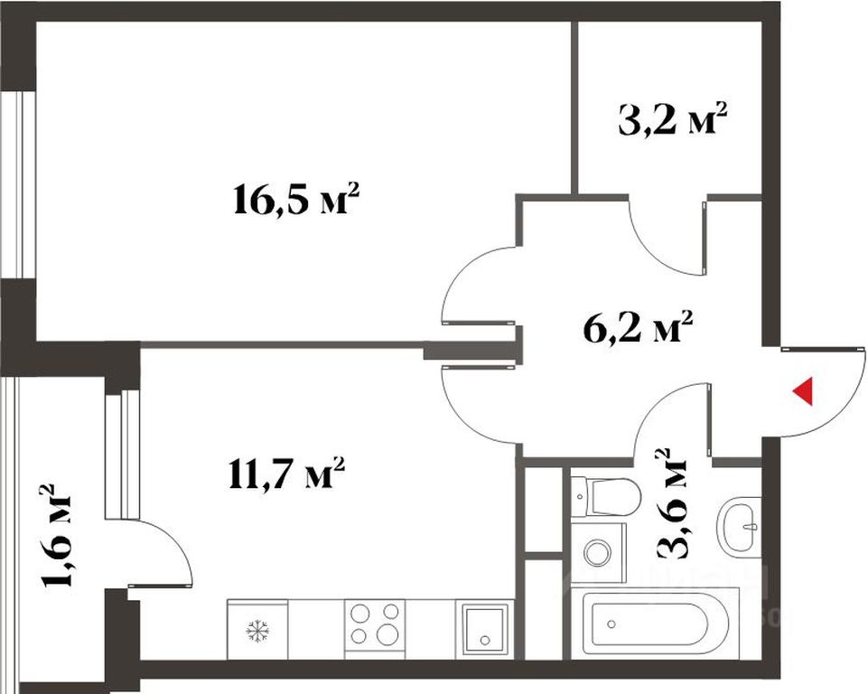Apartment Sale, 41 sq. m. at 8 klenov, Novaya Moskovskaya ulitsa, Opalikha Microdistrict, Krasnogorsk, Moscow Region, Russia #2