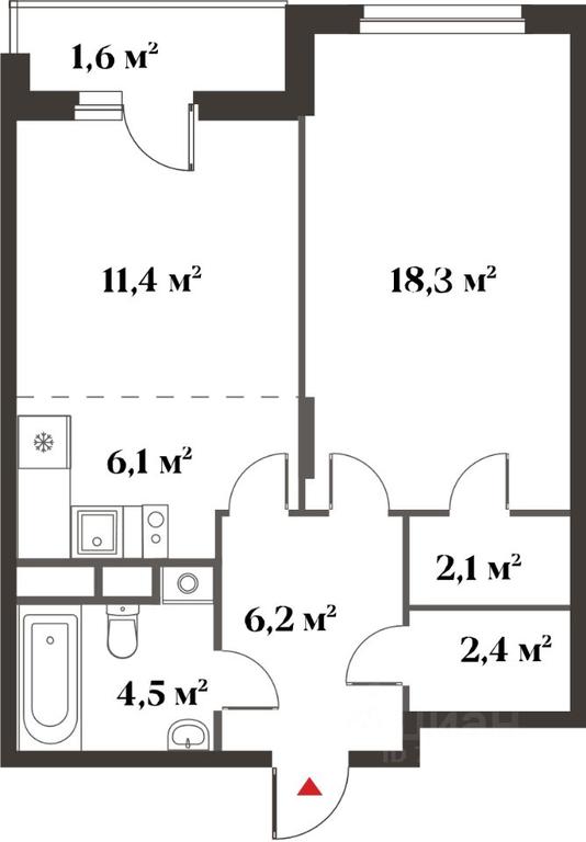 1-BD Apartment Sale, 51 sq. m. at 8 klenov, Novaya Moskovskaya ulitsa, Opalikha Microdistrict, Krasnogorsk, Moscow Region, Russia #1