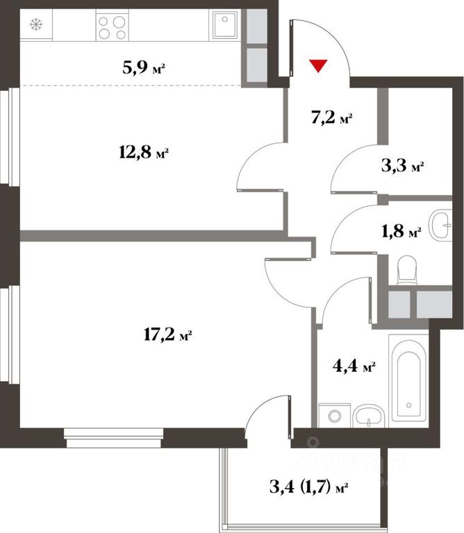 1-BD Apartment Sale, 50.4 sq. m. at 8 klenov, Novaya Moskovskaya ulitsa, Opalikha Microdistrict, Krasnogorsk, Moscow Region, Russia #1 1-BD Apartment Sale, 50.4 sq. m. at 8 klenov, Novaya Moskovskaya ulitsa, Opalikha Microdistrict, Krasnogorsk, Moscow Region, Russia #1