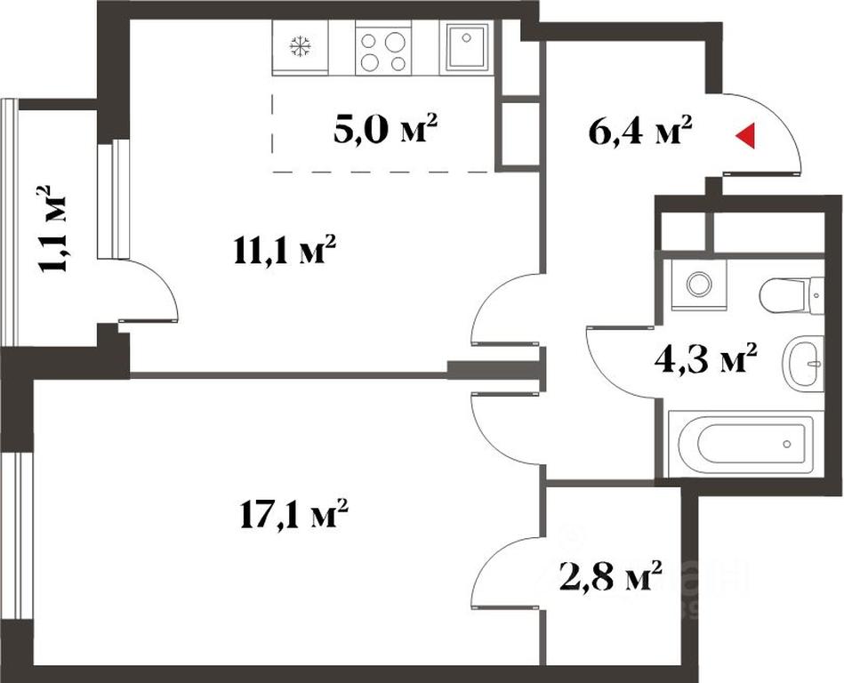 1-BD Apartment Sale, 46.7 sq. m. at 8 klenov, Novaya Moskovskaya ulitsa, Opalikha Microdistrict, Krasnogorsk, Moscow Region, Russia #2 1-BD Apartment Sale, 46.7 sq. m. at 8 klenov, Novaya Moskovskaya ulitsa, Opalikha Microdistrict, Krasnogorsk, Moscow Region, Russia #2