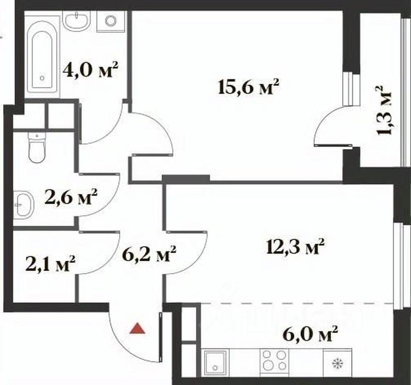 1-BD Apartment Sale, 47.2 sq. m. at 8 klenov, Novaya Moskovskaya ulitsa, Opalikha Microdistrict, Krasnogorsk, Moscow Region, Russia #1