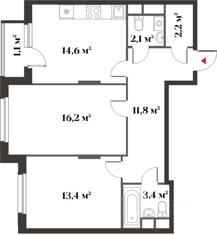 1-BD Apartment Sale, 63.8平方米 at 8 klenov, Novaya Moskovskaya ulitsa, Opalikha Microdistrict, Krasnogorsk, Moscow Region, Russia #1 1-BD Apartment Sale, 63.8平方米 at 8 klenov, Novaya Moskovskaya ulitsa, Opalikha Microdistrict, Krasnogorsk, Moscow Region, Russia #1