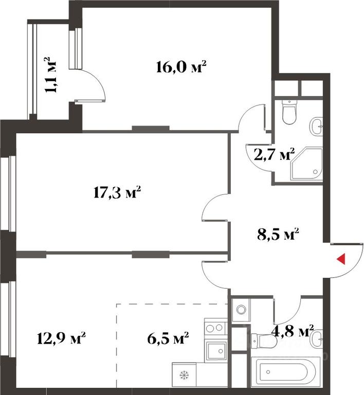 1-BD Apartment Sale, 64.6 sq. m. at 8 klenov, Novaya Moskovskaya ulitsa, Opalikha Microdistrict, Krasnogorsk, Moscow Region, Russia #1 1-BD Apartment Sale, 64.6 sq. m. at 8 klenov, Novaya Moskovskaya ulitsa, Opalikha Microdistrict, Krasnogorsk, Moscow Region, Russia #1
